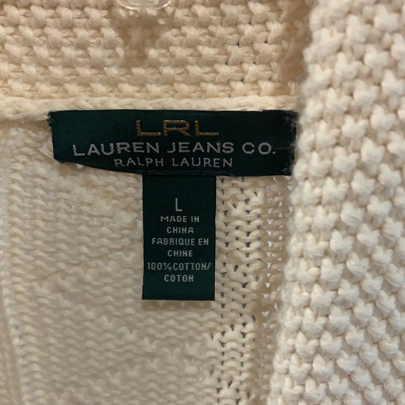 Lauren jeans company, cable knit cardigan. - Picture 4 of 8